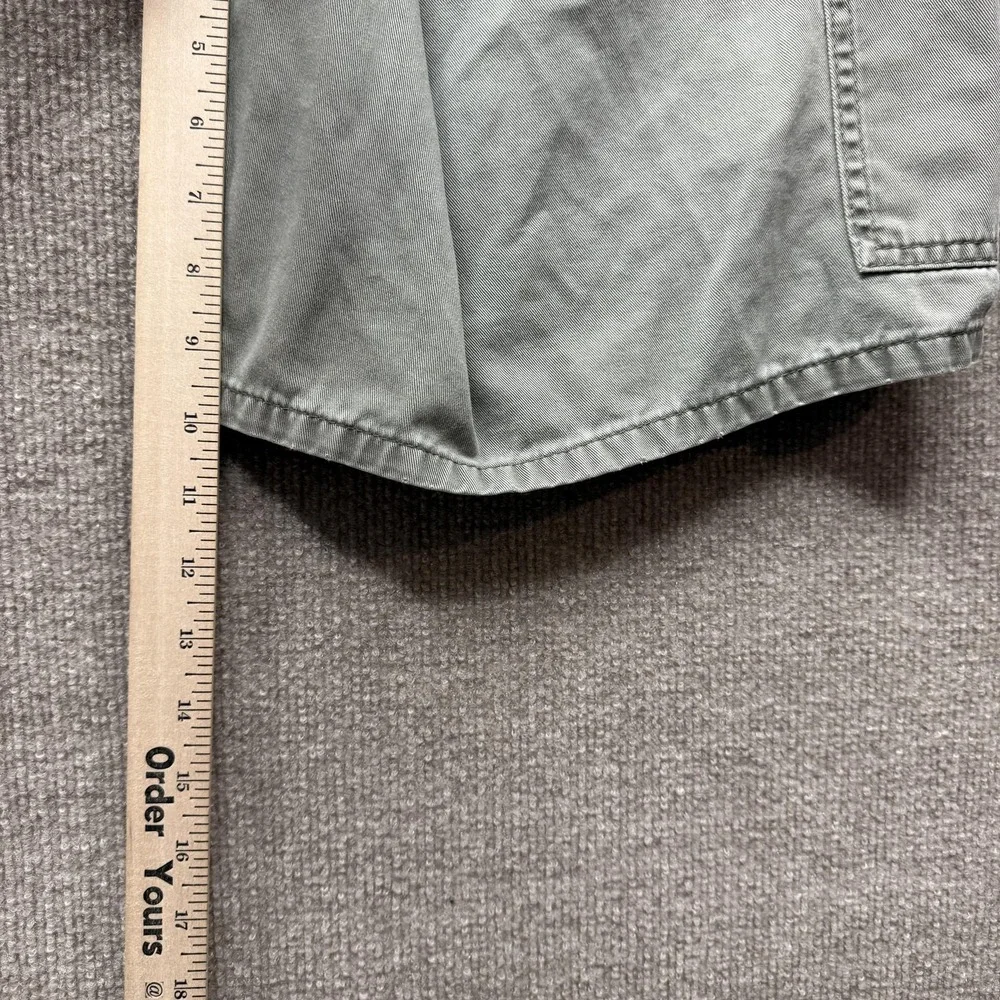 Levis Silvertab Cargo Shorts Mens 34‎ Green Relaxed Fit Utility Pockets Denim